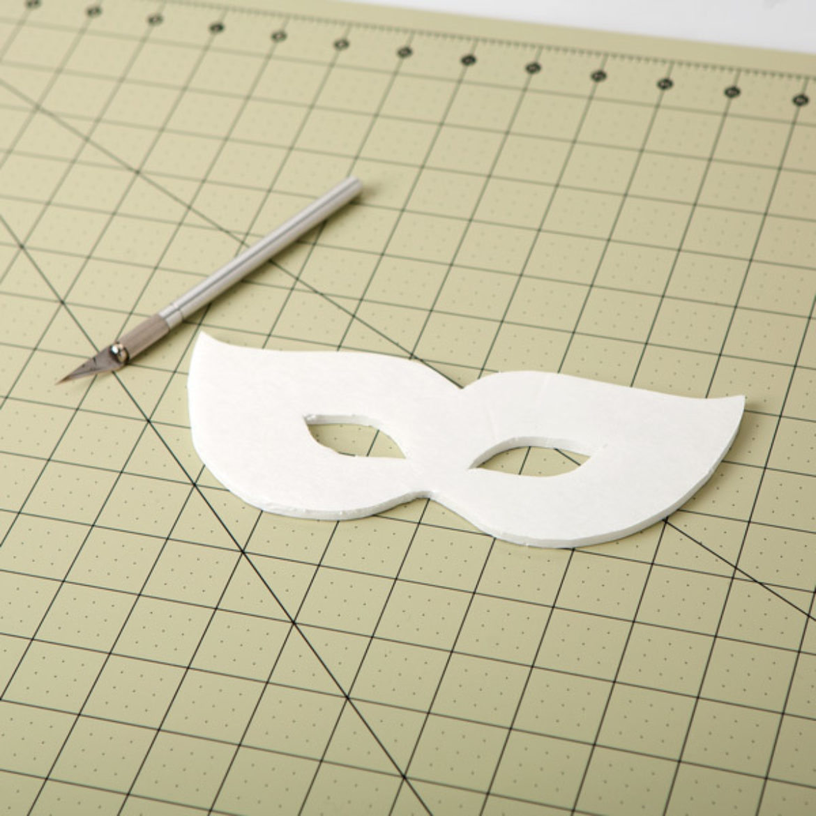 Mask drawn in the previous step cut out