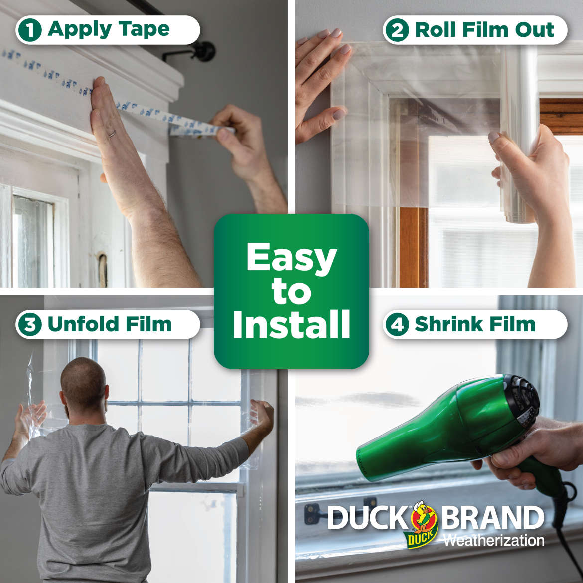 Duck® Rolled Window Kits