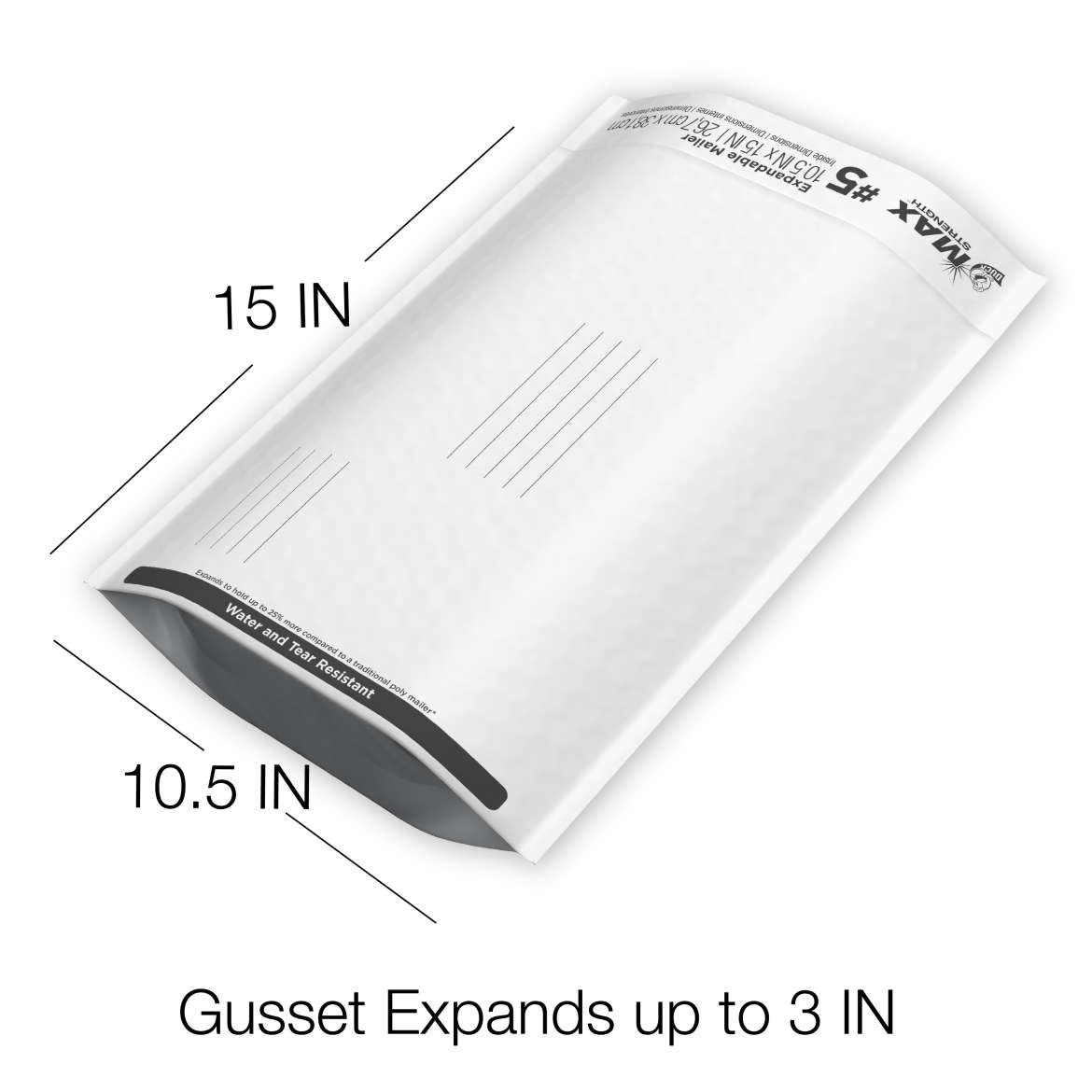 Duck Max® Brand Expandable Poly Bubble Mailer
