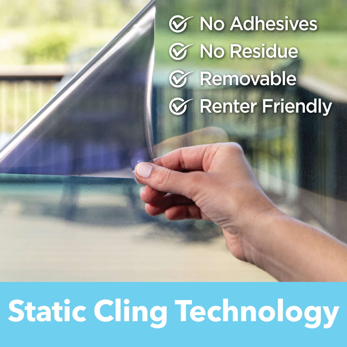 Duck® Brand Heat Control with Privacy UV Window Film