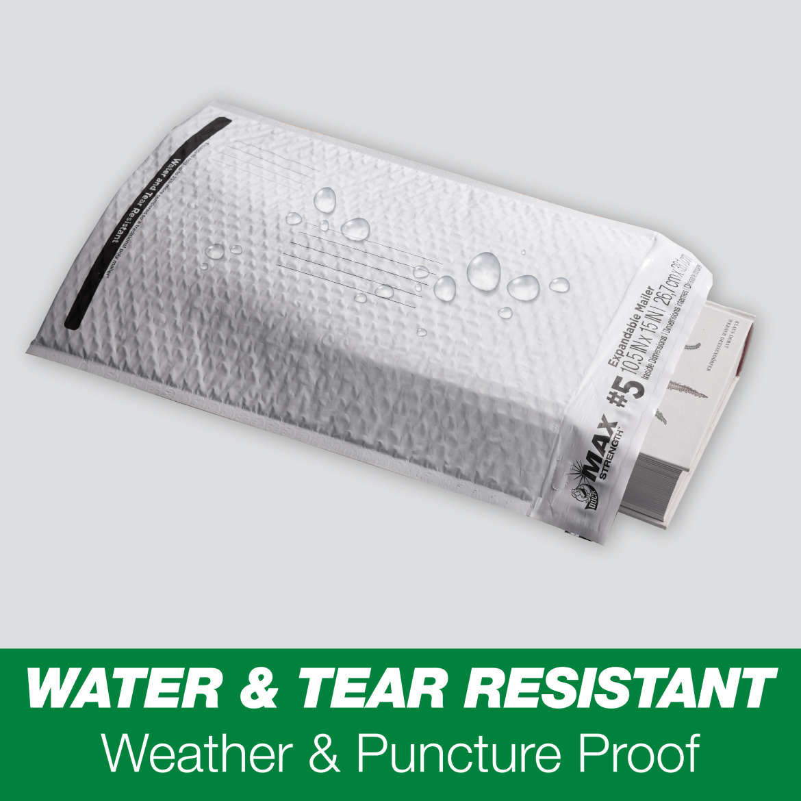 Duck Max® Brand Expandable Poly Bubble Mailer