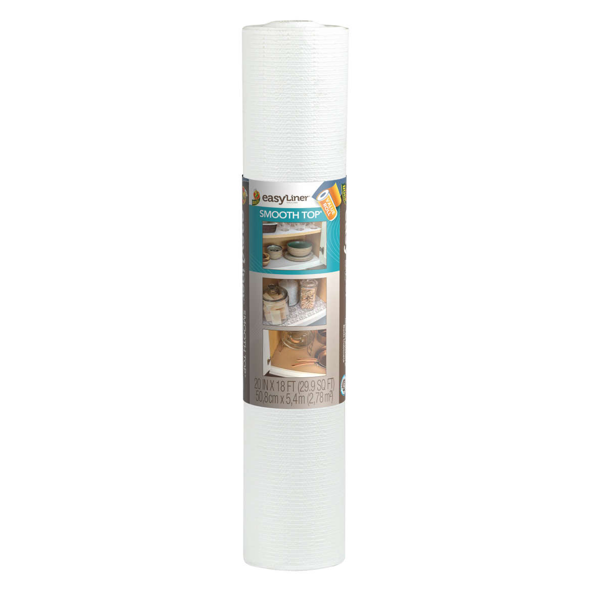 Smooth Top® EasyLiner® Brand Shelf Liner - White, 20 in. x 18 ft.