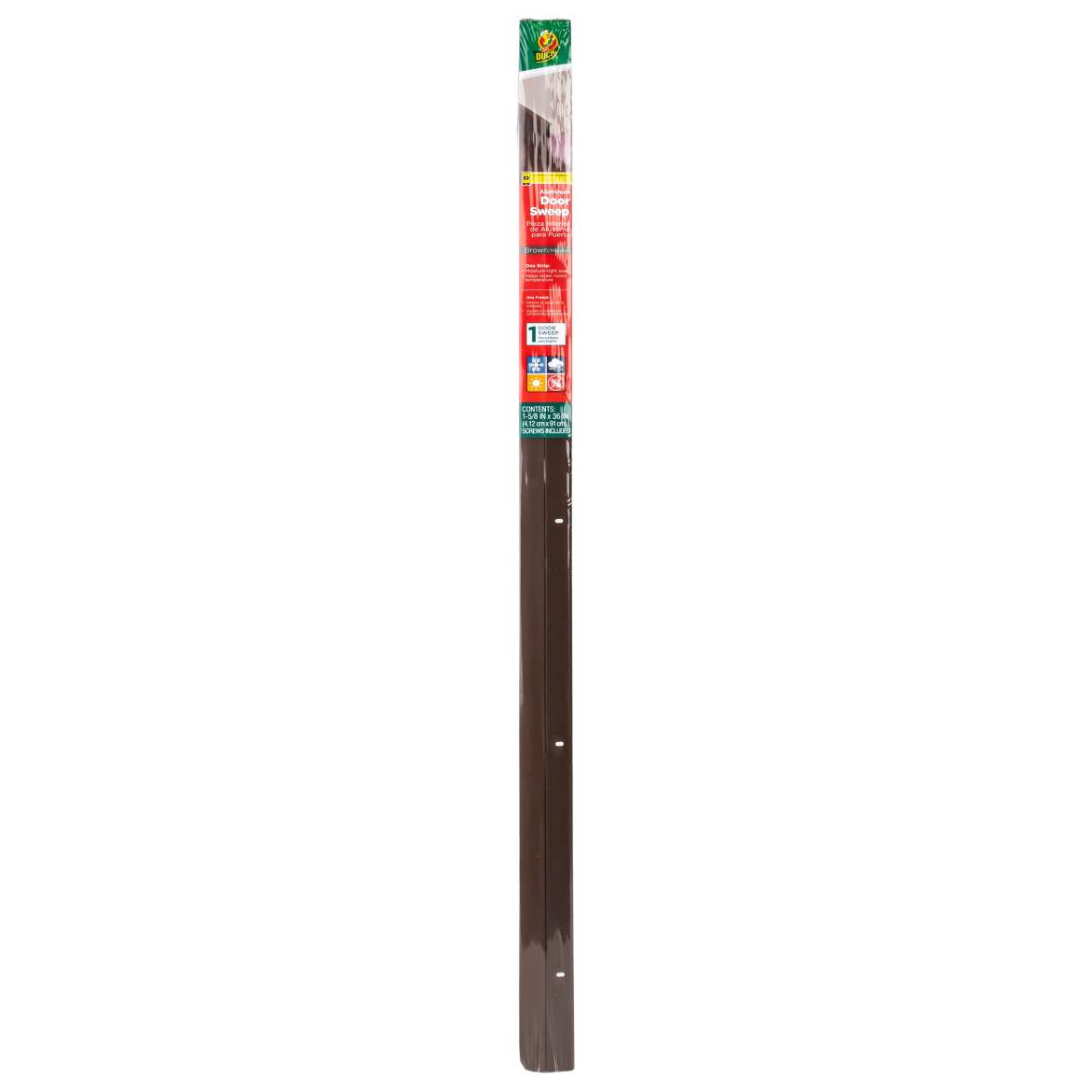 Duck® Brand Aluminum Door Bottom Seal - Brown, 1.625 in. x 36 in.