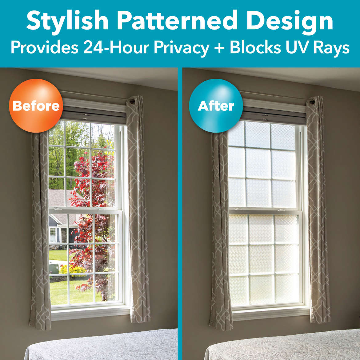 Duck® Brand Privacy Decor UV Window Film