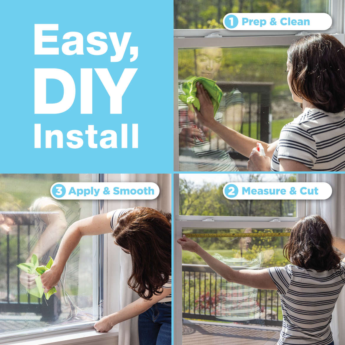 Duck® Brand Heat Control with Privacy UV Window Film