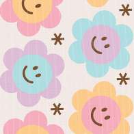 Swatch for Printed Duck Tape® Brand Duct Tape - Groovy Daisies, 1.88 in. x 10 yd.